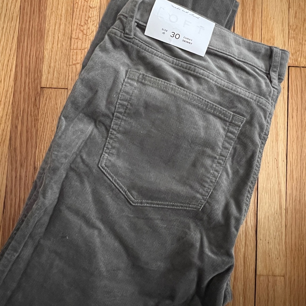 LOFT Charcoal Skinny Jeans